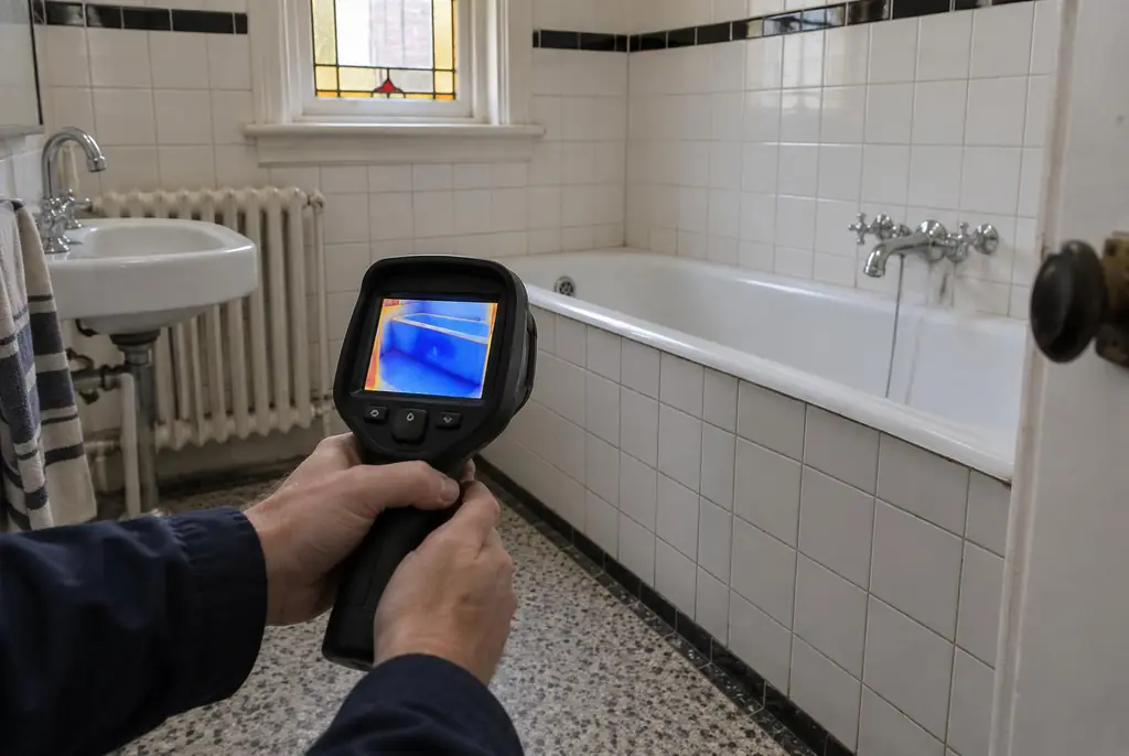 Lekdetectie Medemblik – onderzoek in een badkamer van een oudere woning