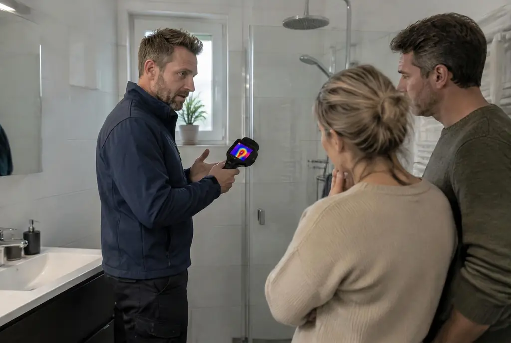 Lekdetectie Medemblik – specialist legt bevindingen uit aan bewoner